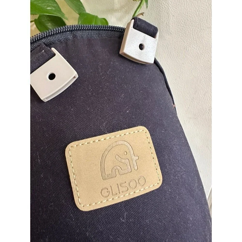 Glisoo Black Cotton Support Belt with Pouch